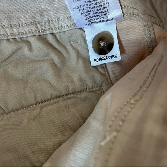 Kersh Khaki Belted Skirt Size M Cotton Tencel Stretch Pockets Casual Workwear - Picture 9 of 14